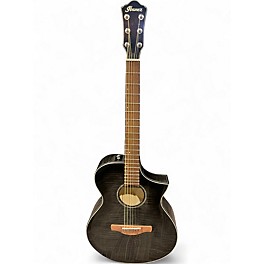 Used Ibanez AEWC400-TKS transparent black Acoustic Electric Guitar