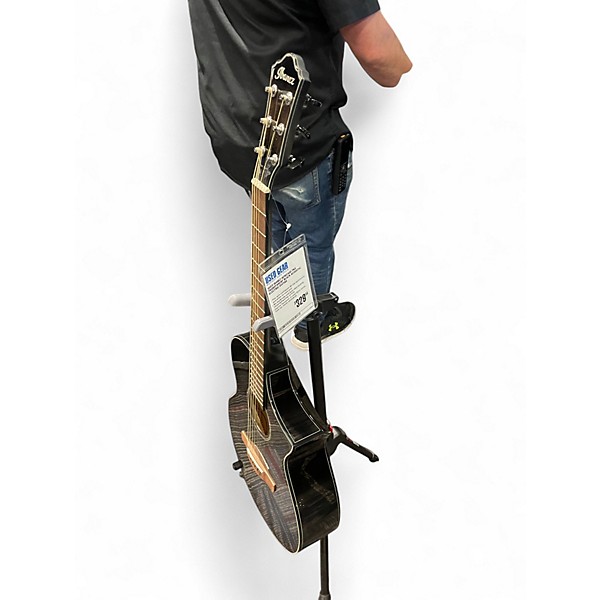 Used Ibanez AEWC400-TKS transparent black Acoustic Electric Guitar