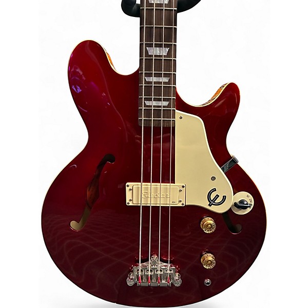 Used Epiphone Jack Casady Signature SPARKLING BURGUNDY Electric Bass Guitar