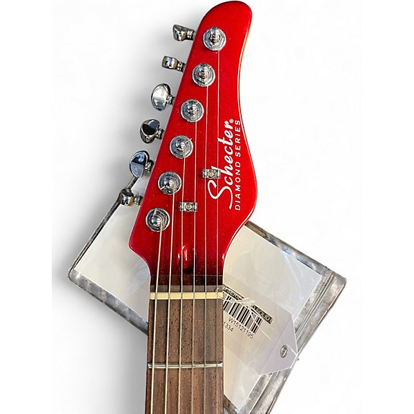 Used Schecter dimond series red Solid Body Electric Guitar