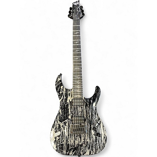 Used Schecter Guitar Research C1 Silver Mountain Solid Body Electric Guitar