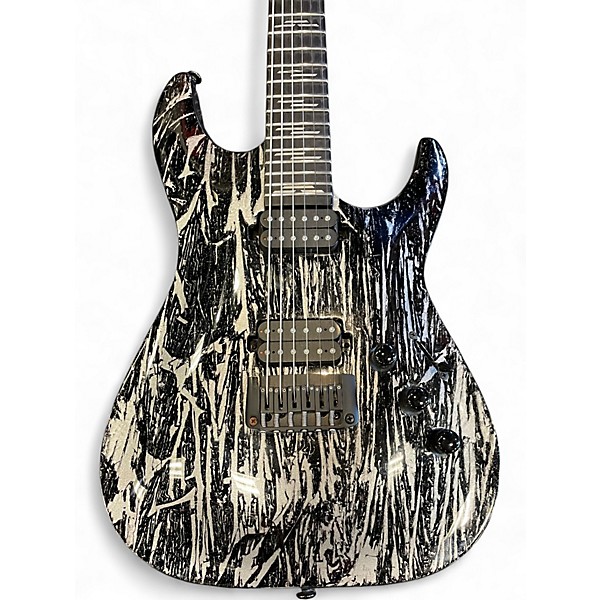 Used Schecter Guitar Research C1 Silver Mountain Solid Body Electric Guitar