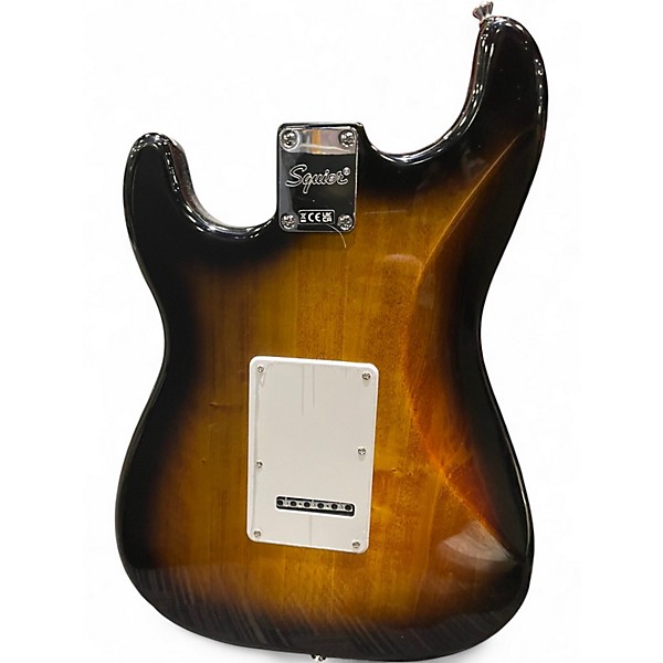 Used Squier STRATOCASTER 2 Tone Sunburst Solid Body Electric Guitar