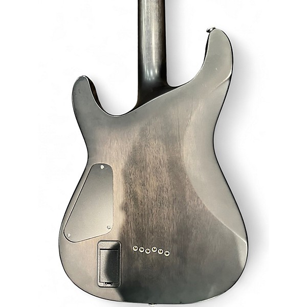 Used Schecter Guitar Research C1 Platinum Trans Black Solid Body Electric Guitar