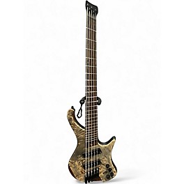 Used Ibanez EHB1505MS 5-String Multi-Scale Ergonomic Headless Black Ice Flat Electric Bass Guitar