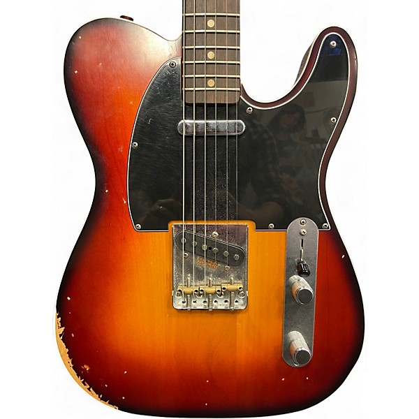 Used Fender Jason Isbell Telecaster Chocolate 3-Color Burst Solid Body Electric Guitar