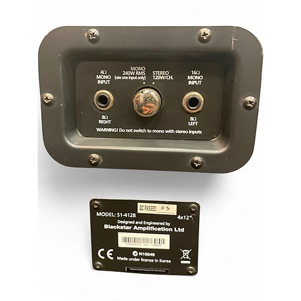 Used Blackstar S1412B Guitar Cabinet