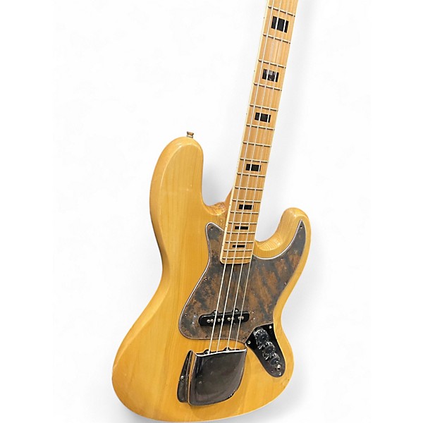 Used Magnum J Bass Style Natural Electric Bass Guitar