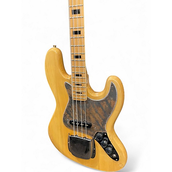 Used Magnum J Bass Style Natural Electric Bass Guitar