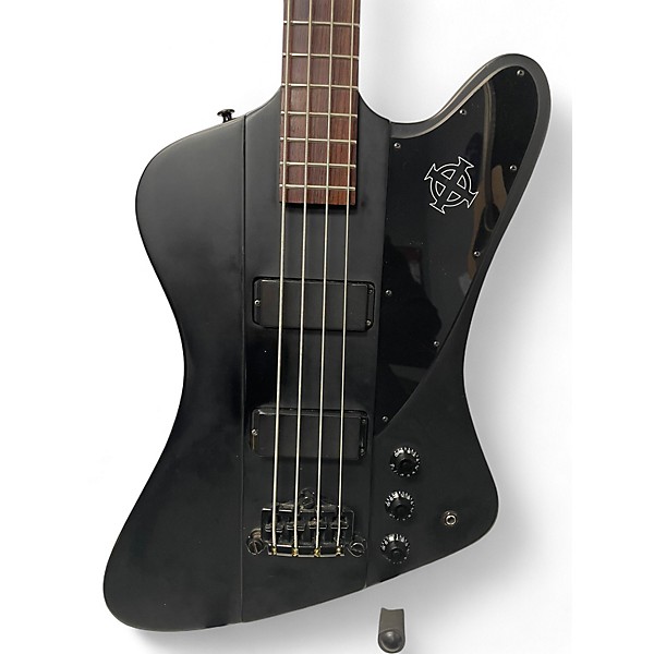 Used Epiphone Thunderbird Goth Satin Black Electric Bass Guitar