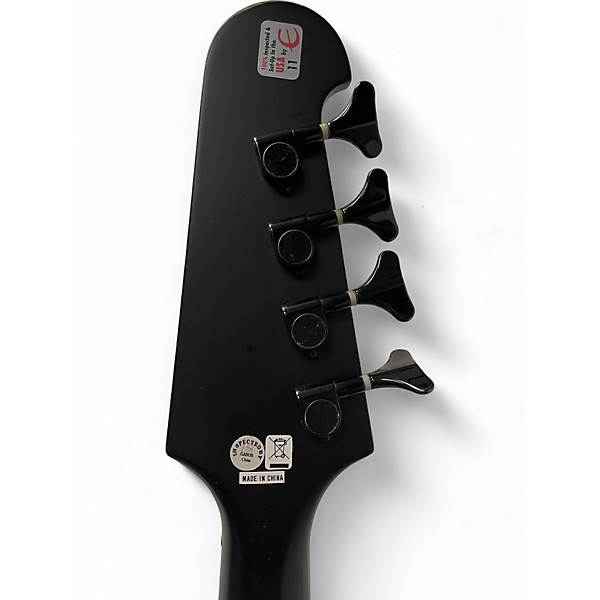 Used Epiphone Thunderbird Goth Satin Black Electric Bass Guitar