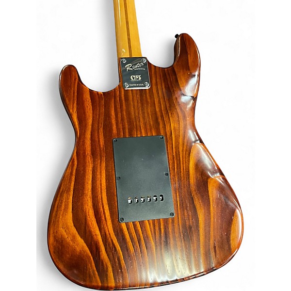 Used Reuter Guitars Stratocaster natural brown Solid Body Electric Guitar