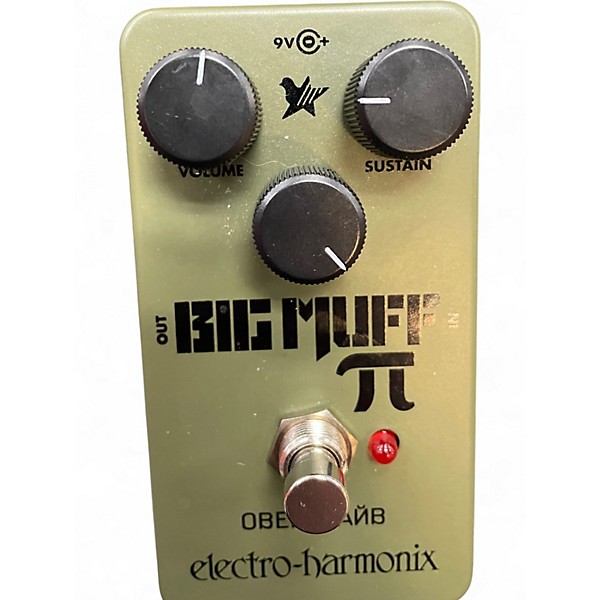 Used Electro-Harmonix Green Russian Big Muff Pi Fuzz Effect Pedal