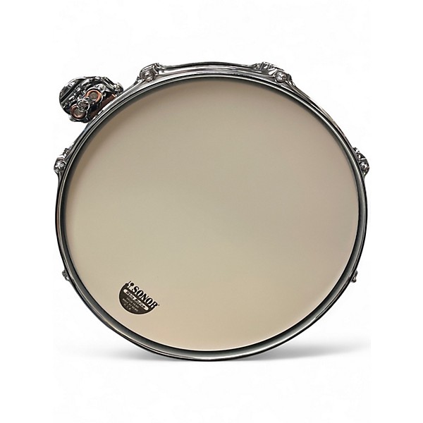 Used SONOR 13X5 Prolite Snare Drum Ebony White Stripe Drum