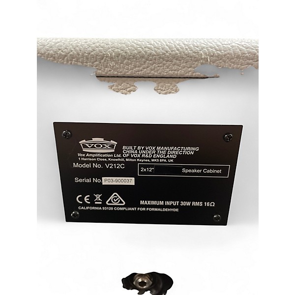 Used VOX V212C 50-watt 2 x 12-inch Open-back Cabinet Guitar Cabinet