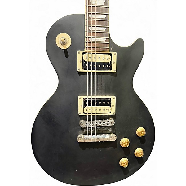 Used Epiphone Les Paul Traditional Pro IV Worn Ebony Solid Body Electric Guitar