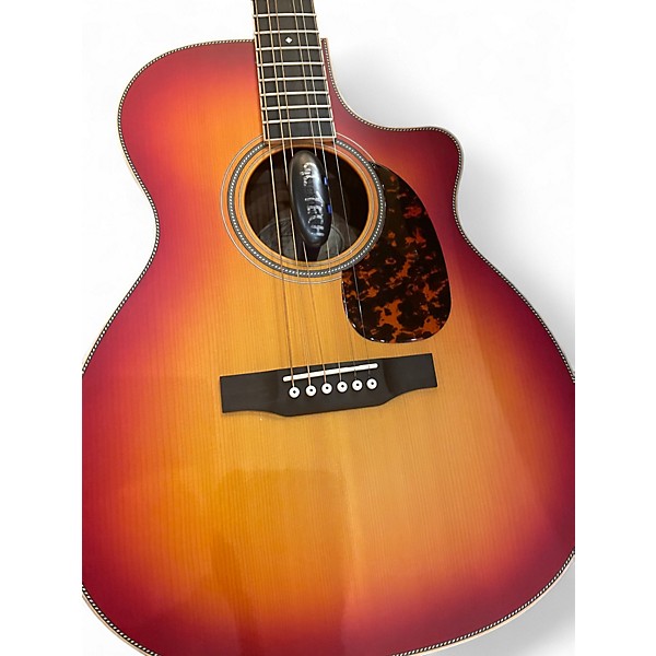 Used Larrivee OMV40 CUSTOM Cherry Sunburst Acoustic Guitar