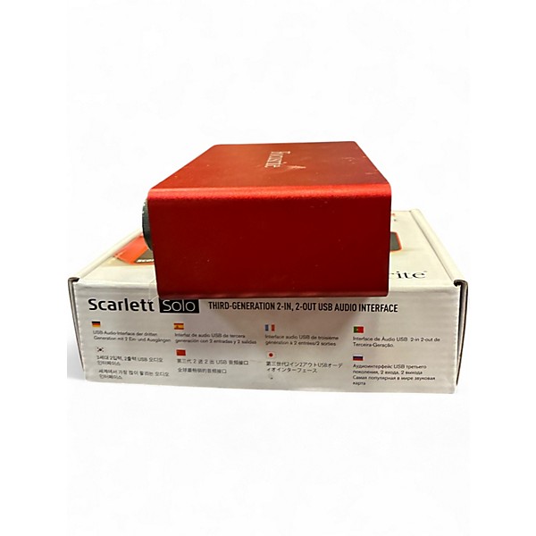 Used Focusrite Scarlett Solo Gen 2 Audio Interface