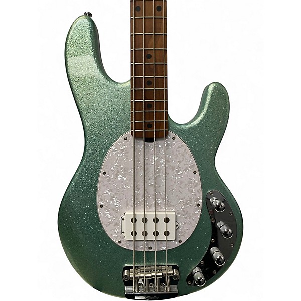 Used Sterling by Music Man Stingray Ray34 Sparkle Seafoam Sparkle  Electric Bass Guitar