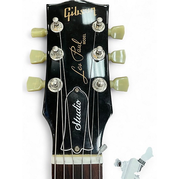 Used Gibson Les Paul Studio Black Solid Body Electric Guitar