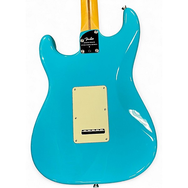 Used Fender American Professional II Stratocaster Miami Blue Solid Body Electric Guitar
