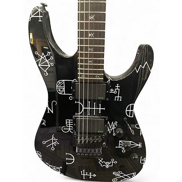 Used ESP LTD DEMONOLOGY BLACK Solid Body Electric Guitar