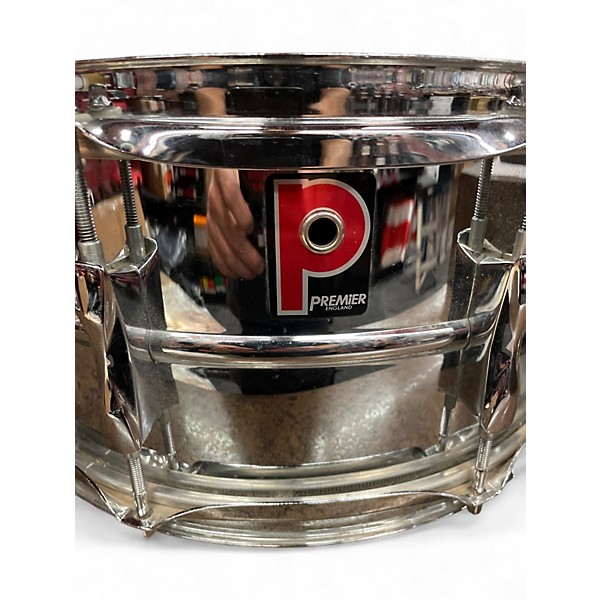Used Premier 6.5X14 chrome steel snare CHROME Drum