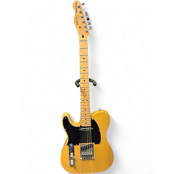 Used Squier Standard Telecaster Left Handed Butterscotch Blonde Electric Guitar