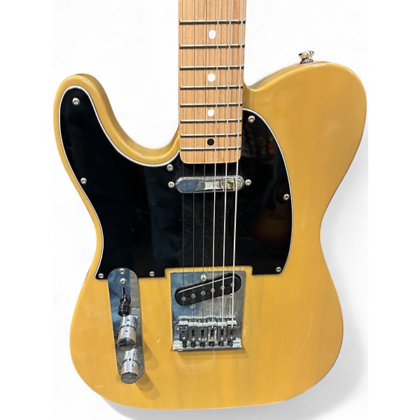 Used Squier Standard Telecaster Left Handed Butterscotch Blonde Electric Guitar