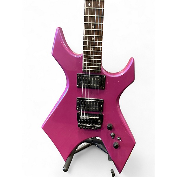 Used B.C. Rich PLATINUM SERIES WARLOCK LAVENDER Solid Body Electric Guitar