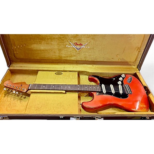 Used 2023 Fender MBVVT 1963 REISSUE RELIC STRAT VINCENT VAN TRIGT MASTERBUILT ORANGE Solid Body Electric Guitar