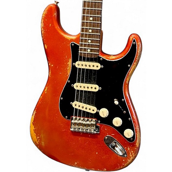 Used 2023 Fender MBVVT 1963 REISSUE RELIC STRAT VINCENT VAN TRIGT MASTERBUILT ORANGE Solid Body Electric Guitar