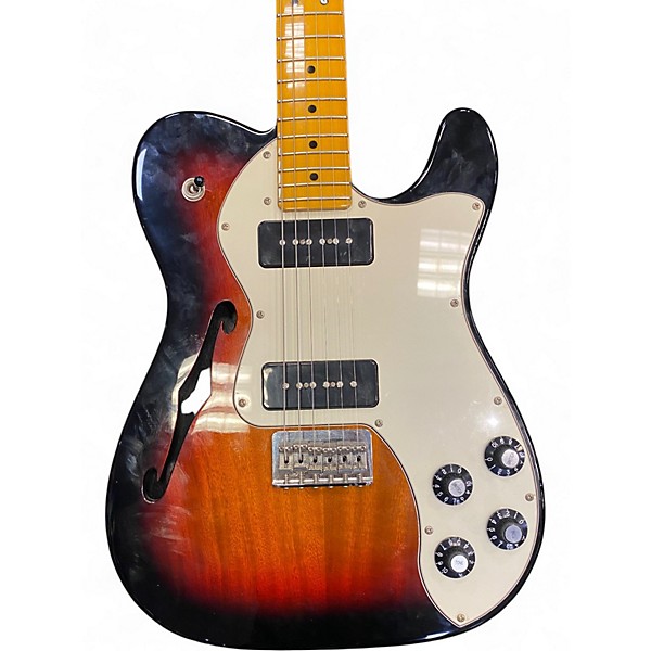 Used Fender Modern Player Telecaster Brown Sunburst Solid Body Electric Guitar