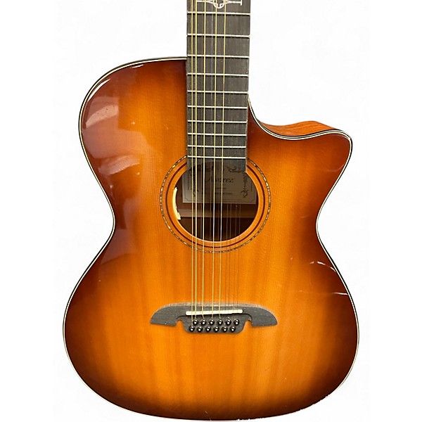 Used Alvarez AG610CE 2 Color Sunburst 12 String Acoustic Electric Guitar