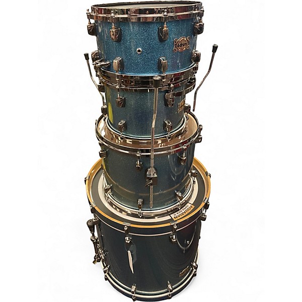 Used ddrum 4 Piece Dominion Maple Metallic Aqua Marine Drum Kit
