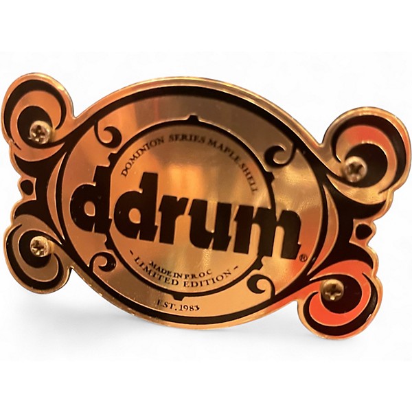 Used ddrum 4 Piece Dominion Maple Metallic Aqua Marine Drum Kit