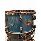 Used ddrum 4 Piece Dominion Maple Metallic Aqua Marine Drum Kit
