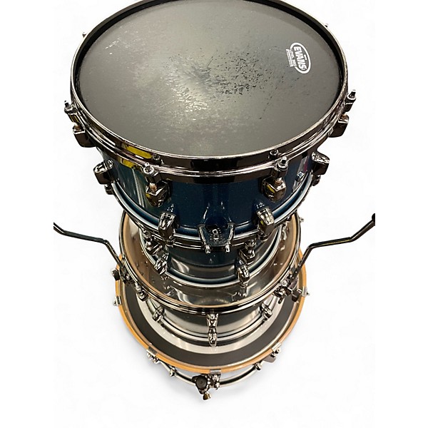 Used ddrum 4 Piece Dominion Maple Metallic Aqua Marine Drum Kit