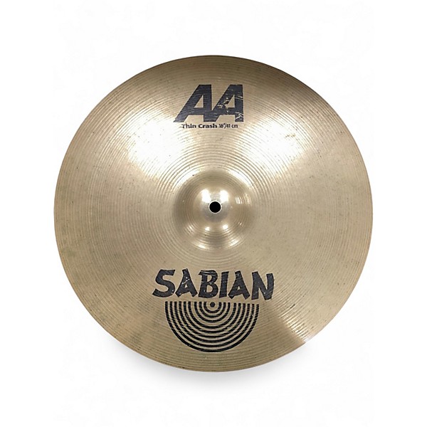 Used SABIAN 16in AA Thin Crash Cymbal