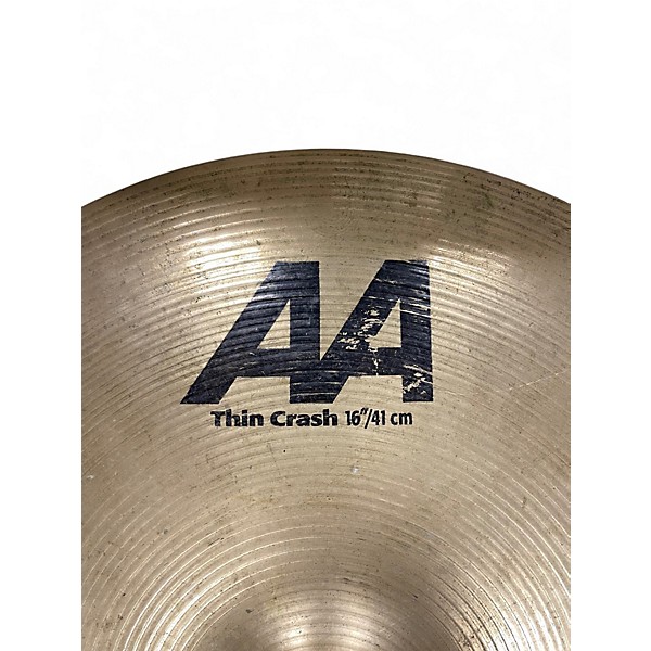 Used SABIAN 16in AA Thin Crash Cymbal