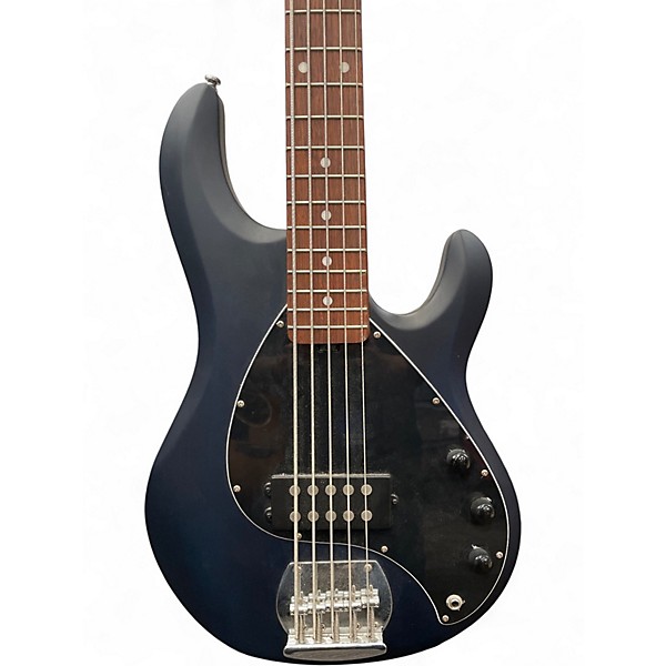 Used Sterling by Music Man Sting Ray 5 Flat Blue Electric Bass Guitar