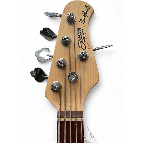 Used Sterling by Music Man Sting Ray 5 Flat Blue Electric Bass Guitar