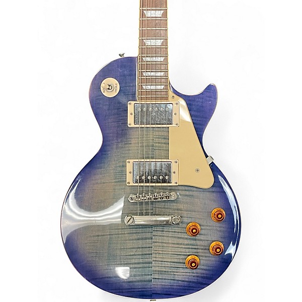 Used Epiphone Les Paul Standard Sapphire Blue Trans Solid Body Electric Guitar