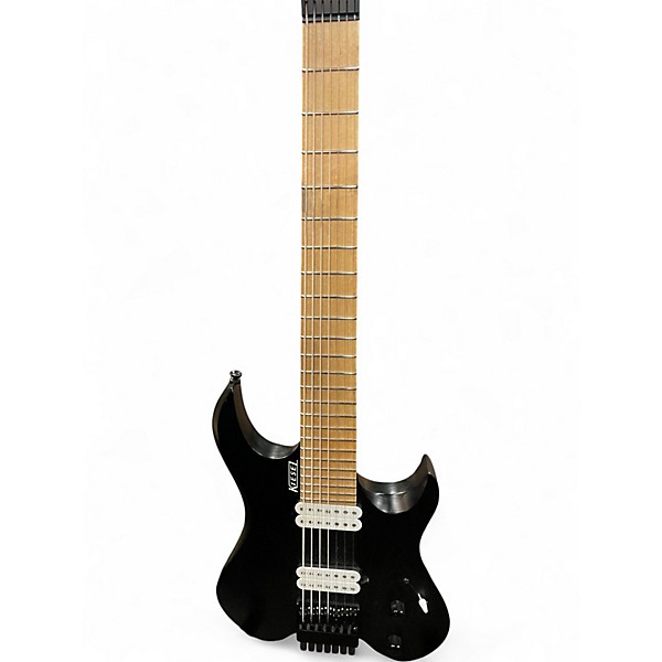 Used Kiesel Vader 7 Black Solid Body Electric Guitar