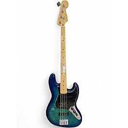 Used Fender player II jazz BASS FIGURED Blue Burst Electric Bass Guitar
