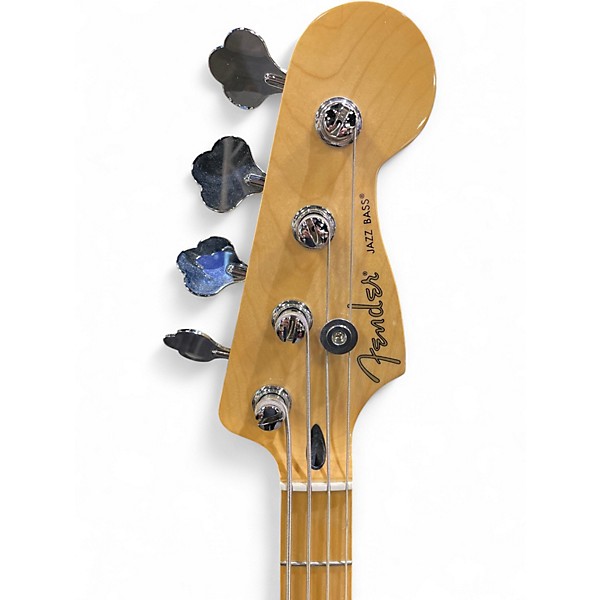 Used Fender player II jazz BASS FIGURED Blue Burst Electric Bass Guitar