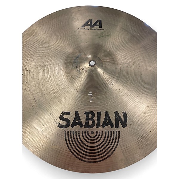 Used SABIAN 18in AA MARCHING BAND Cymbal