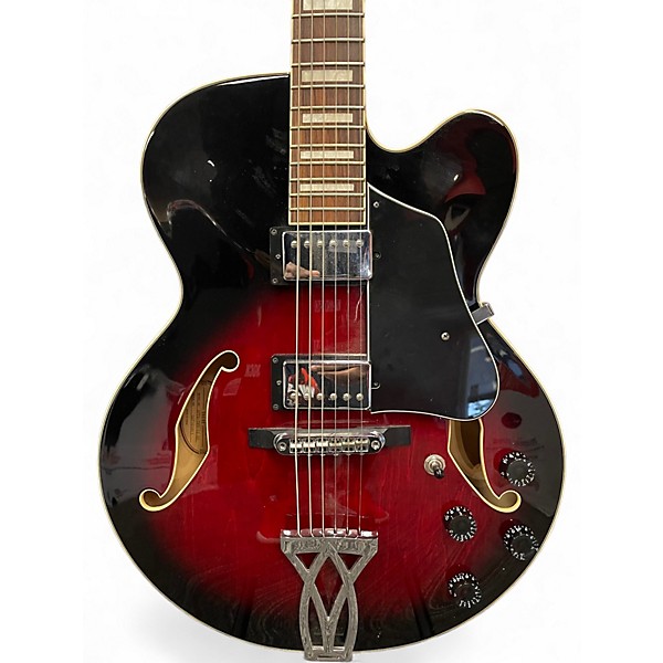 Used Ibanez AF75 Amber Hollow Body Electric Guitar