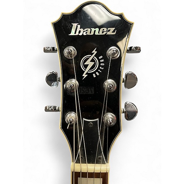Used Ibanez AF75 Amber Hollow Body Electric Guitar
