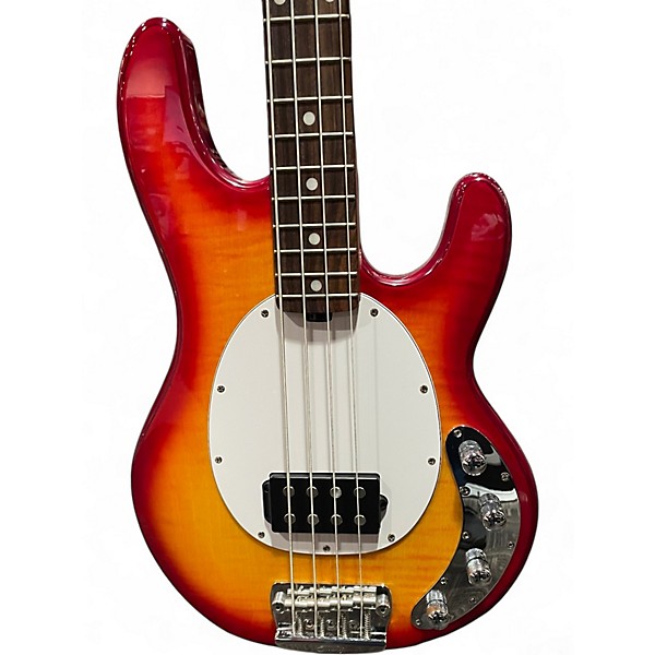Used Sterling by Music Man Ray34 Heritage Cherry Sunburst Electric Bass Guitar